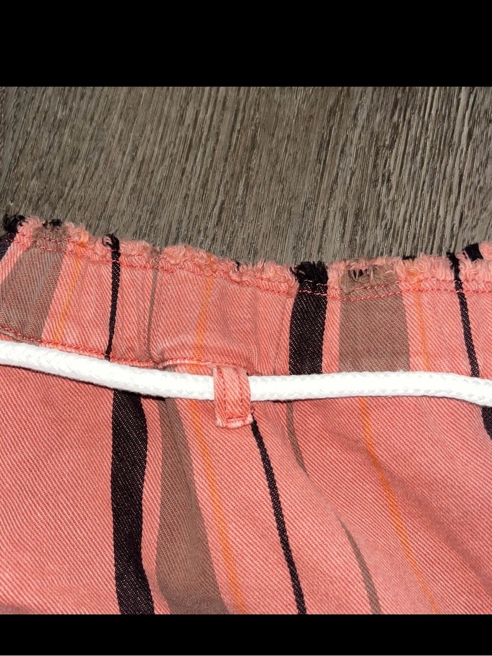 NWT Anthropologie PILCRO Cropped PJ Wide-Leg Jeans Striped Oversized XL - Picture 11 of 12